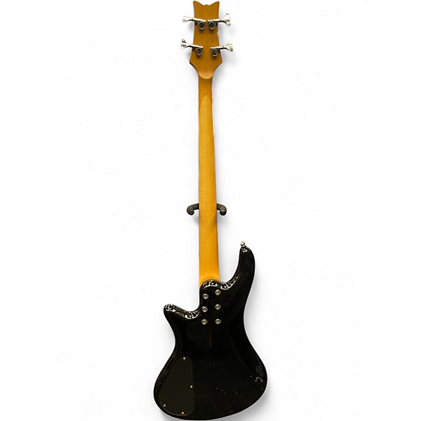 Used Schecter Guitar Research Raiden Deluxe 4 String Black Electric Bass Guitar