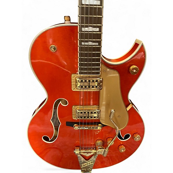 Used Gretsch Guitars 6120N Orange Hollow Body Electric Guitar