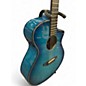 Used Breedlove Discovery Concert Cutaway Blue Acoustic Electric Guitar