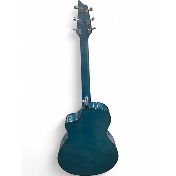 Used Breedlove Discovery Concert Cutaway Blue Acoustic Electric Guitar