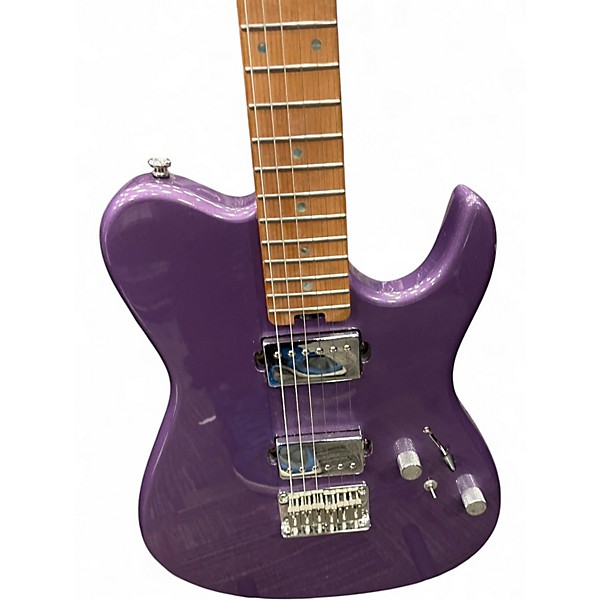 Used Grote SINGLE CUT Trans Purple Solid Body Electric Guitar