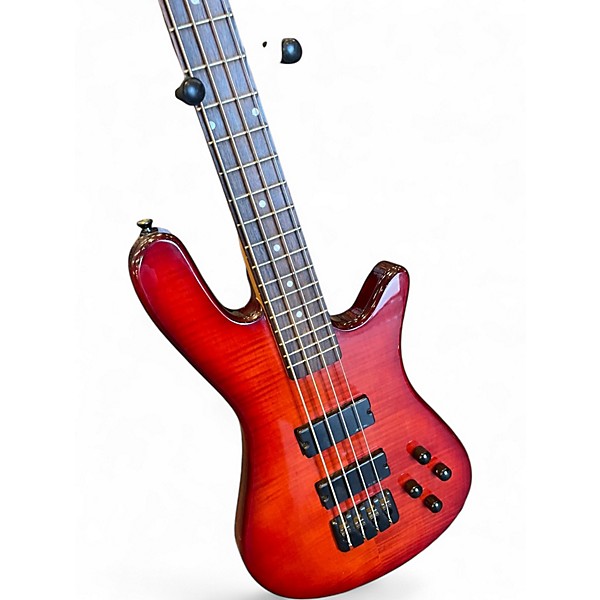 Used Spector Performer 4 Trans Red Electric Bass Guitar