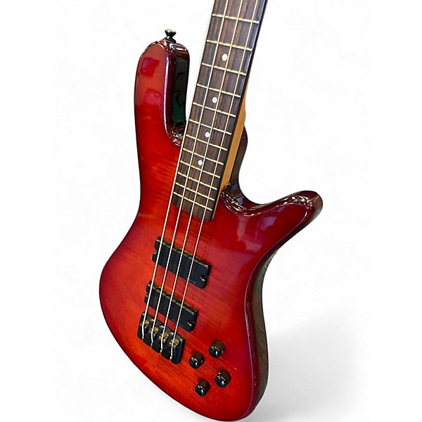 Used Spector Performer 4 Trans Red Electric Bass Guitar