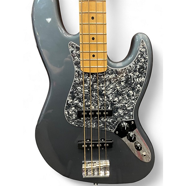 Used Fender American Standard Jazz Bass Charcoal Electric Bass Guitar