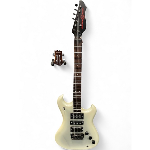 Used Electra westone Pearl White Solid Body Electric Guitar