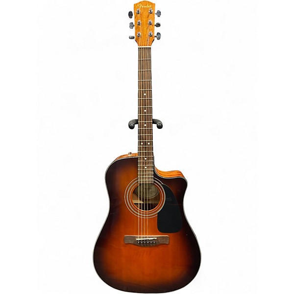 Used Fender CD60CE Sunburst Acoustic Electric Guitar