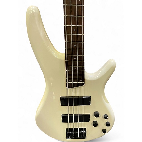 Used Ibanez SDGR Pearl White Electric Bass Guitar