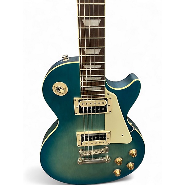 Used Epiphone Les Paul Traditional Pro IV Blue Solid Body Electric Guitar