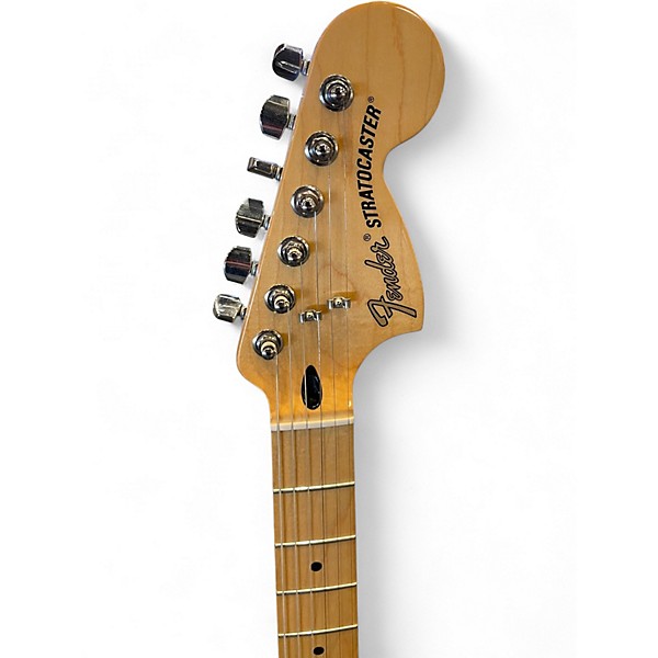 Used Fender Deluxe Roadhouse Stratocaster Vintage White Solid Body Electric Guitar