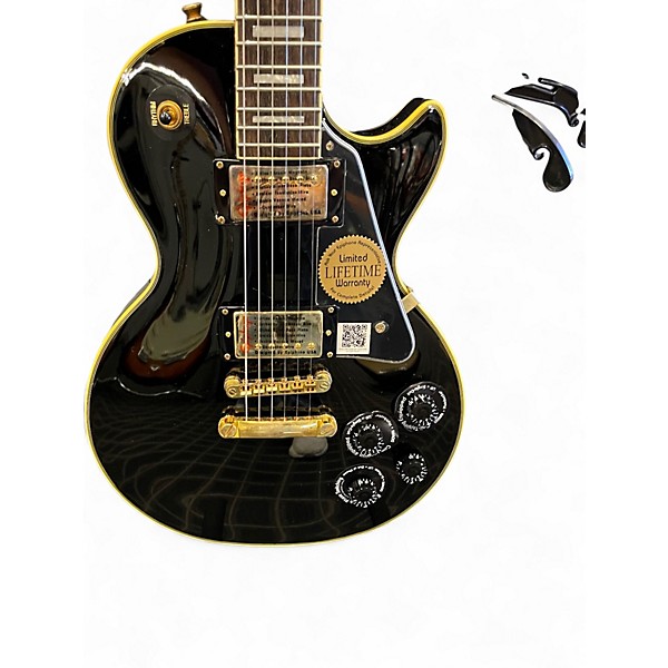 Used Epiphone Les Paul Custom Pro Black Solid Body Electric Guitar