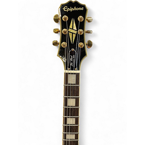 Used Epiphone Les Paul Custom Pro Black Solid Body Electric Guitar