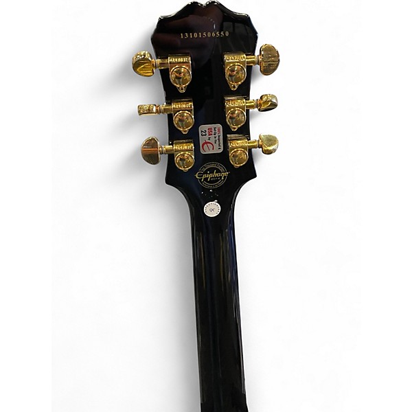 Used Epiphone Les Paul Custom Pro Black Solid Body Electric Guitar