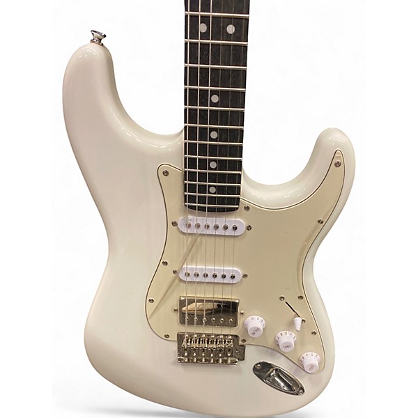 Used Donner SEEKER White Solid Body Electric Guitar