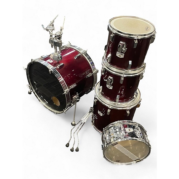 Used TAMA 5 Piece Rockstar RED Drum Kit