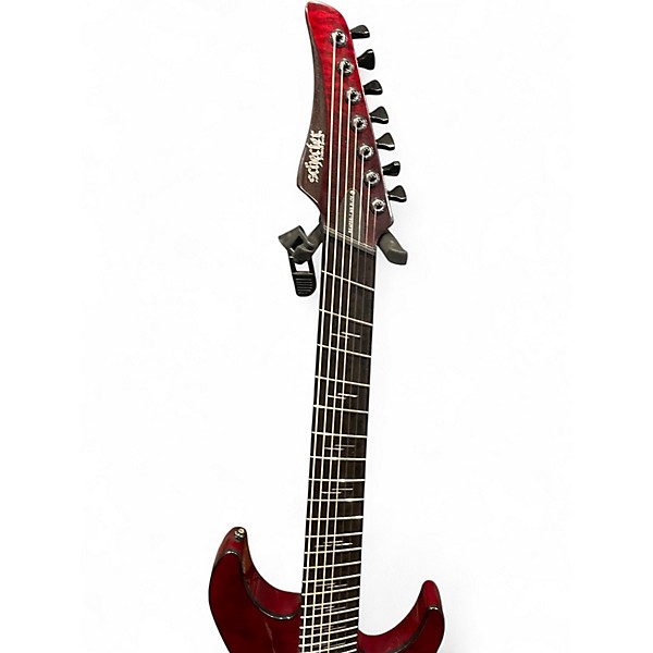 Used Schecter Guitar Research Reaper 7 MS Elite Blood Burst Solid Body Electric Guitar