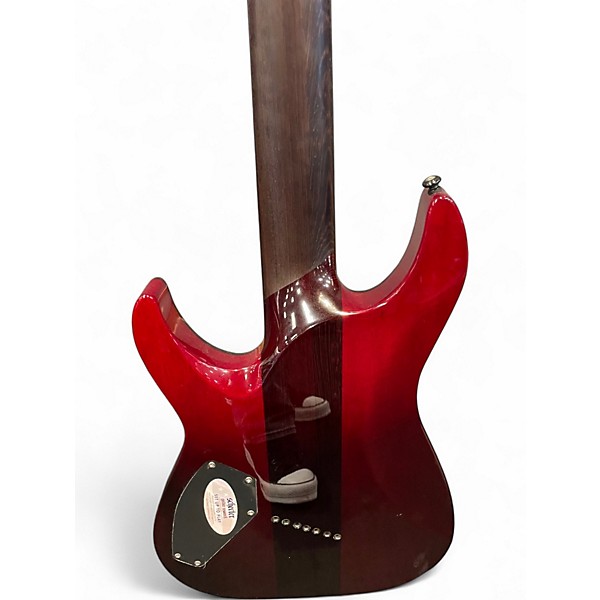 Used Schecter Guitar Research Reaper 7 MS Elite Blood Burst Solid Body Electric Guitar