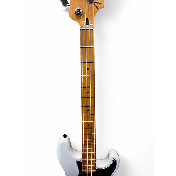 Used Fender Player Plus Active Precision Bass Black and Silver Electric Bass Guitar