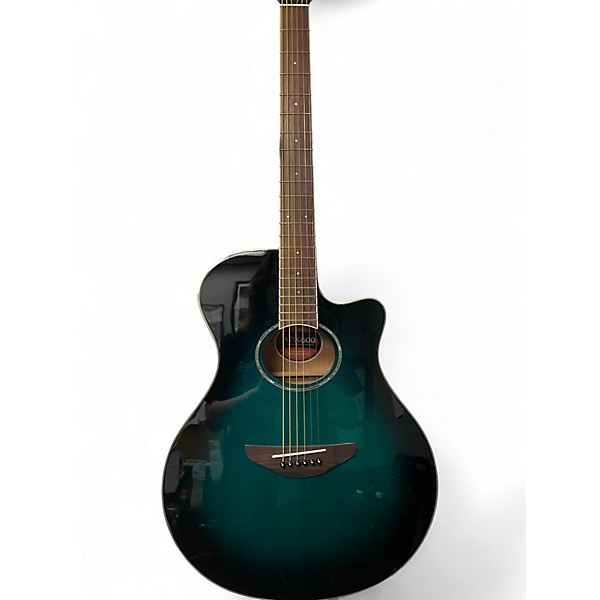 Used Yamaha APX600 Blue Burst Acoustic Electric Guitar
