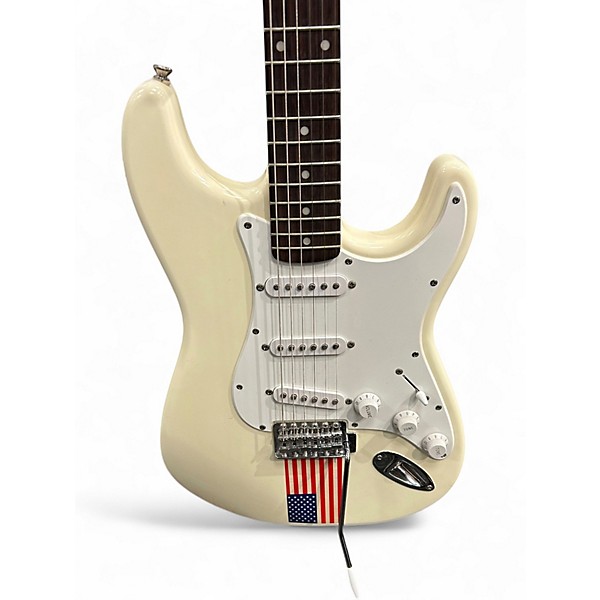 Used Squier Affinity Stratocaster Cream Solid Body Electric Guitar