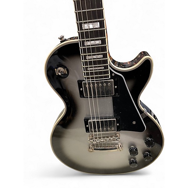 Used Epiphone Les Paul Custom Silverburst Solid Body Electric Guitar