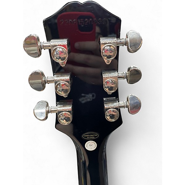 Used Epiphone Les Paul Custom Silverburst Solid Body Electric Guitar