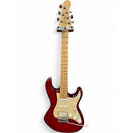 Used Dean Avalanche Trans Red Solid Body Electric Guitar