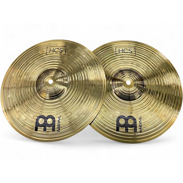 Used MEINL 13in HCS Hi Hat Pair Cymbal