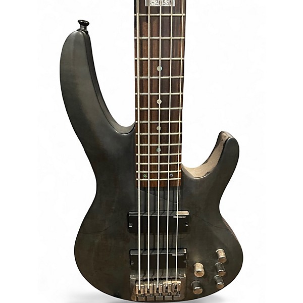 Used ESP LTD B205SM 5 String Charcoal Electric Bass Guitar