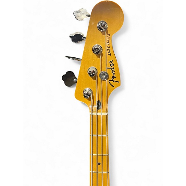 Used Fender PLAYER PLUS JAZZ BASS Antique White Electric Bass Guitar