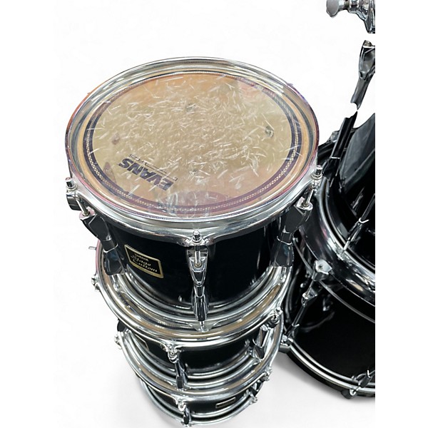 Used Yamaha 5 Piece Stage Custom Black Drum Kit