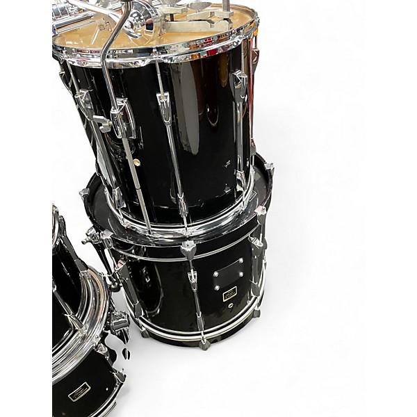Used Yamaha 5 Piece Stage Custom Black Drum Kit