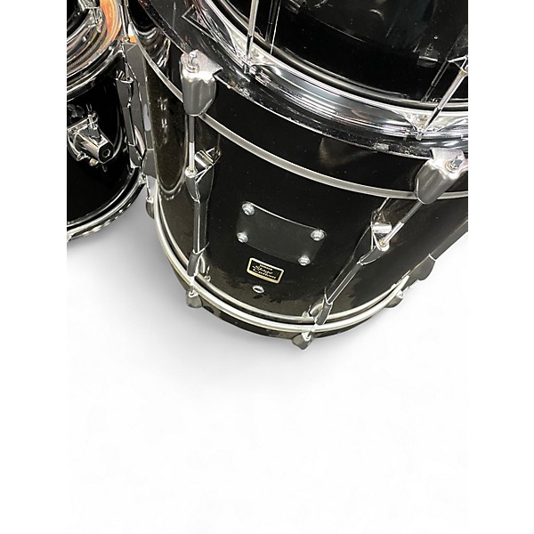 Used Yamaha 5 Piece Stage Custom Black Drum Kit