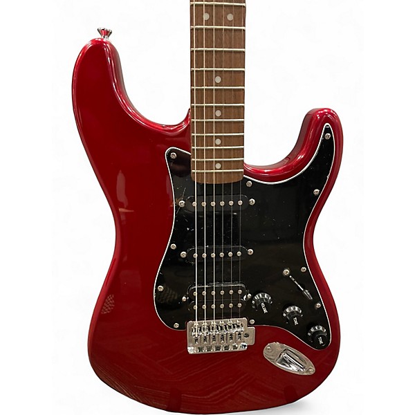 Used Squier Affinity Stratocaster HSS Candy Apple Red Solid Body Electric Guitar