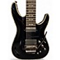 Used Schecter Guitar Research Hellraiser C7 7 String Black Solid Body Electric Guitar