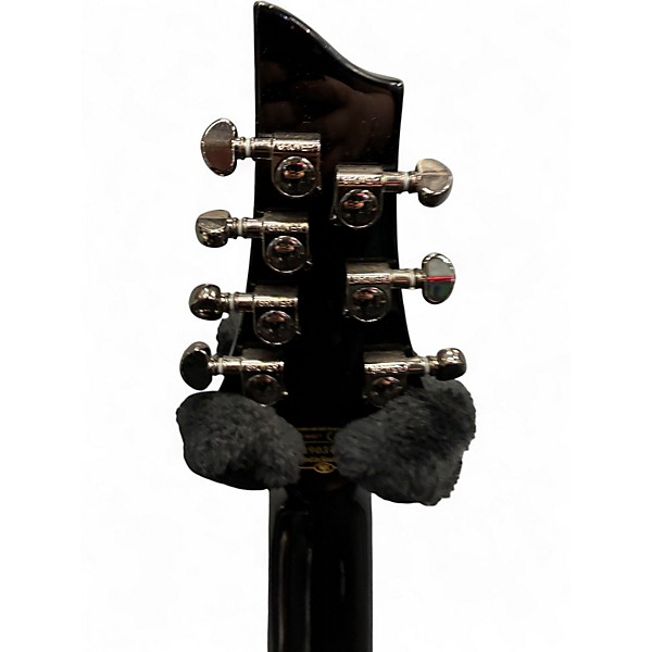 Used Schecter Guitar Research Hellraiser C7 7 String Black Solid Body Electric Guitar