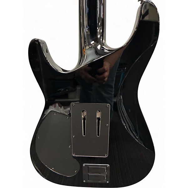 Used Schecter Guitar Research Hellraiser C7 7 String Black Solid Body Electric Guitar