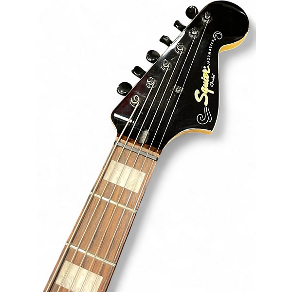 Used Squier Vintage Modified Baritone Jazzmaster Black Solid Body Electric Guitar