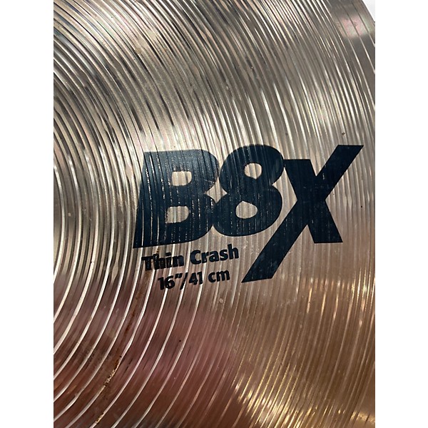 Used SABIAN 16in B8X THIN CRASH Cymbal