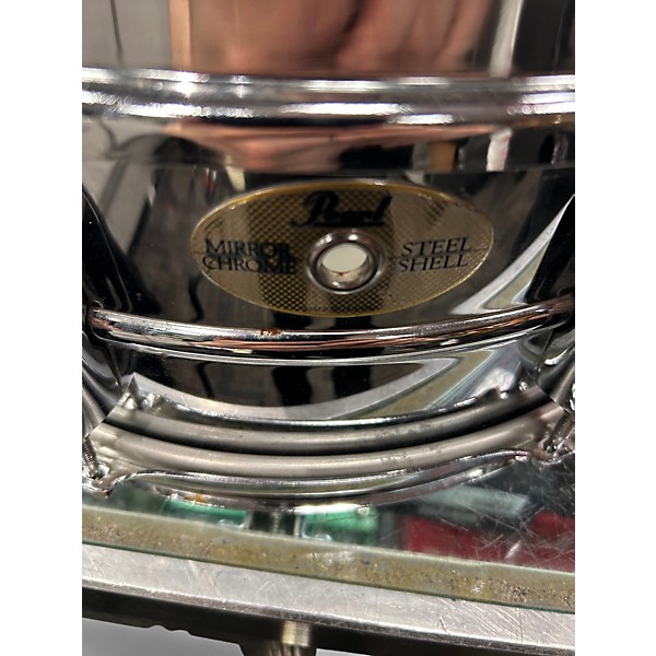 Used Pearl 14in MIRROR CHROME STEEL Drum