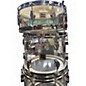 Vintage 1970s Fibes 5 Piece Crystalite Clear Drum Kit