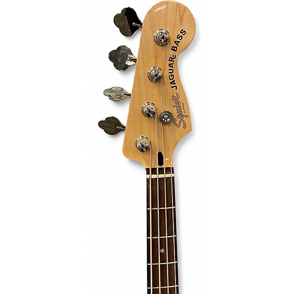 Used Squier JAGUAR BASS AFFINITY BASS CHARCOAL FROST METALLIC Electric Bass Guitar