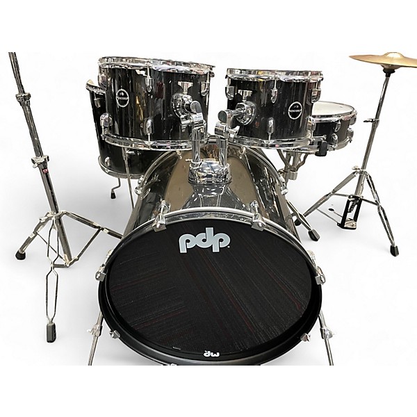 Used PDP by DW 5 Piece Encore Black Drum Kit
