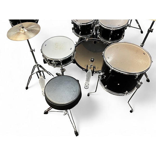 Used PDP by DW 5 Piece Encore Black Drum Kit