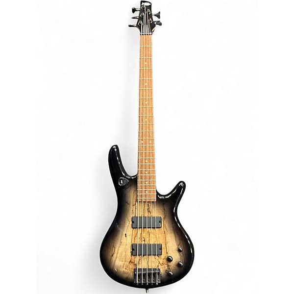 Used Ibanez GSR205FM 5 String Trans Black Electric Bass Guitar