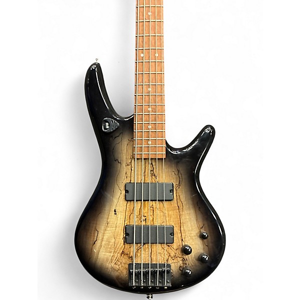 Used Ibanez GSR205FM 5 String Trans Black Electric Bass Guitar