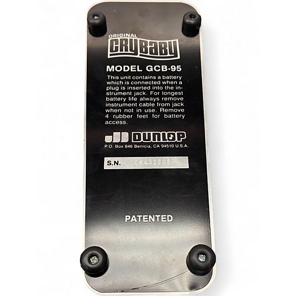 Used Dunlop GCB95 Original Crybaby Wah Effect Pedal