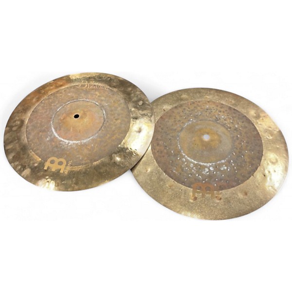 Used MEINL 15in Byzance DUAL HI HAT PAIR Cymbal