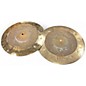 Used MEINL 15in Byzance DUAL HI HAT PAIR Cymbal