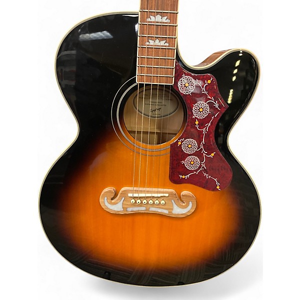 Used Epiphone EJ200CE Sunburst Acoustic Electric Guitar