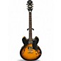 Used Epiphone Dot Deluxe Flametop Sunburst Hollow Body Electric Guitar thumbnail